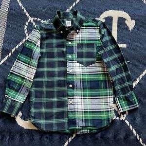 Boys Multi Plaid Oxford by Gap Kids